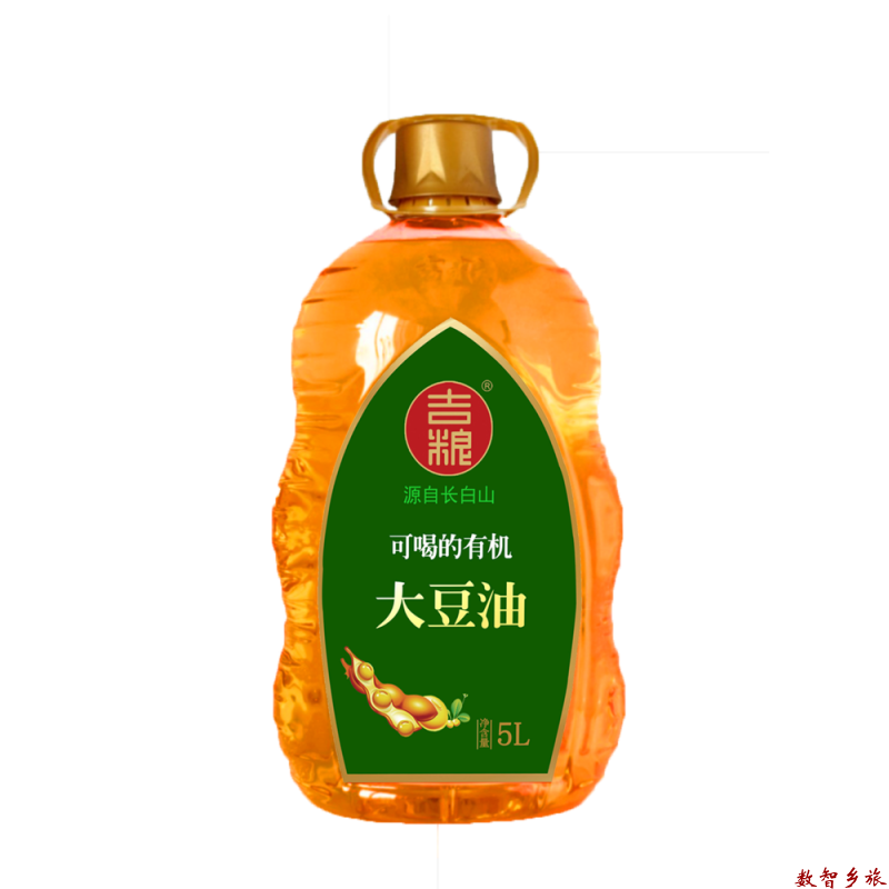 吉粮可喝有机大豆油5L